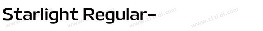 Starlight Regular字体转换